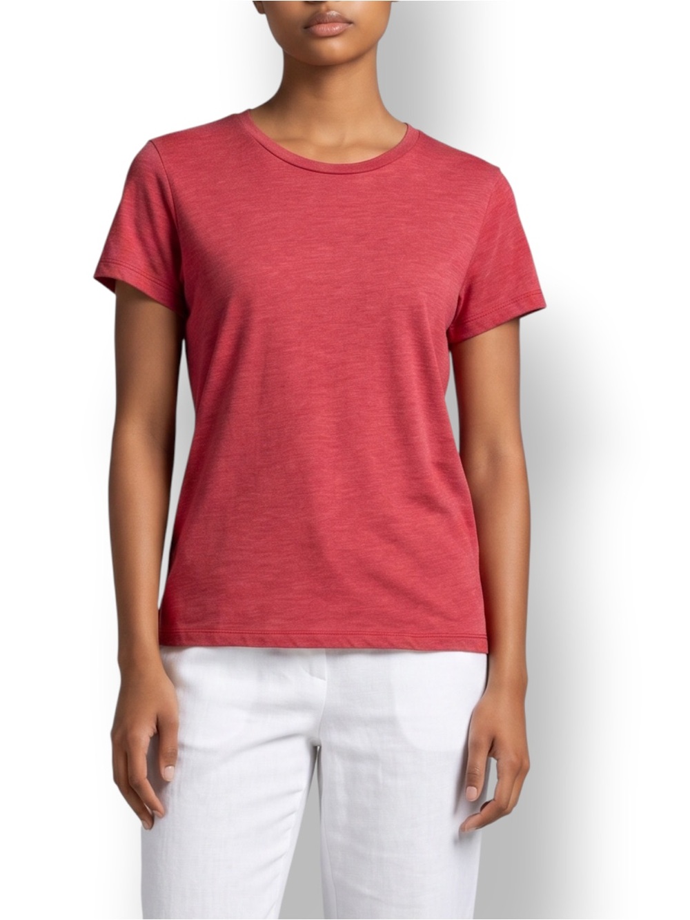 4/$20 Mossimo Supply Co Heathered Red Crew Neck Tee Shirt Women’s Large